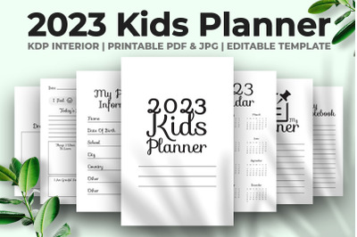 2023 Kids Planner KDP Interior