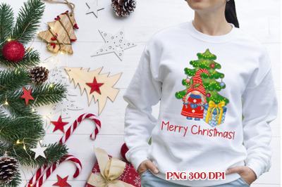 Christmas gnome t shirt design | Christmas gnome PNG