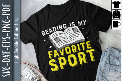 Reading is My Favorite Sport Book Nerd