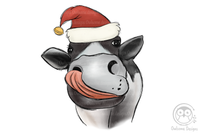 Cow Christmas Sublimation