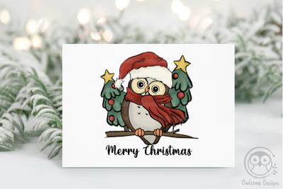Baby Owl Christmas Sublimation