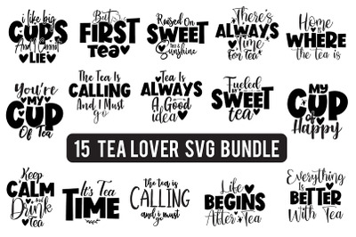 Tea Lover SVG Bundle