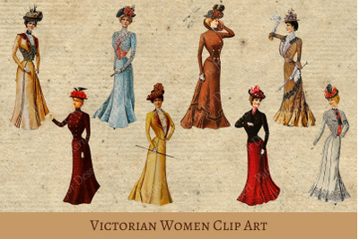 Victorian Women Vintage Clip Art II