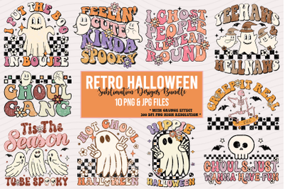 Retro Halloween Sublimation Bundle