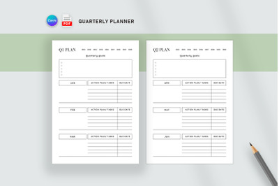 Printable Quarterly Planner