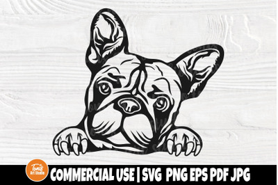 French Bulldog SVG - Frenchie Svg - Dog Breed Svg - Silhouette Cut Fil