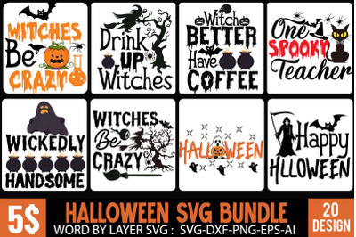 Halloween SVG Bundle &2C; Halloween SVG Bundle Quotes &2C; Halloween SVG Cut