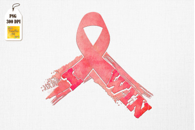 Pink Ribbon I Win Breast Cancer