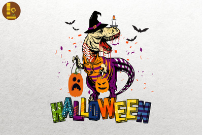 Zombie T Rex Halloween Dinosaur Lover