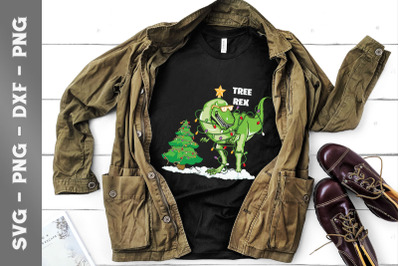 Christmas Dinosaur Tree Rex T-rex