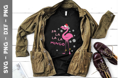 Fa La La La Min Go Flamingo Christmas