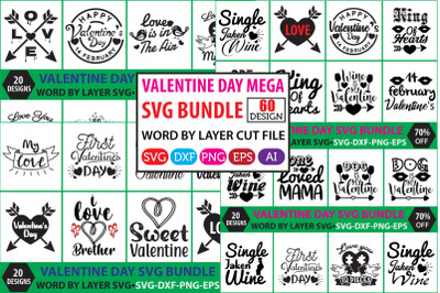 Valentine day Mega SVG Bundle