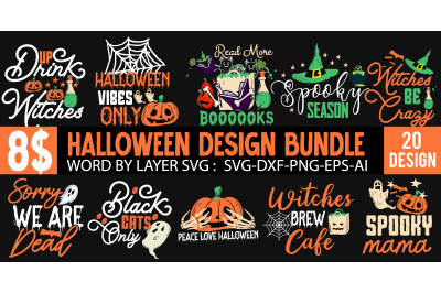 Halloween SVG Bundle &2C; Halloween Vector T-Shirt Bundle