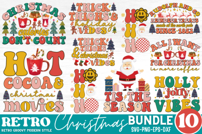 Christmas Retro SVG Bundle