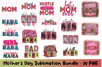 Mother&#039;s Day Sublimation Bundle-20 Png