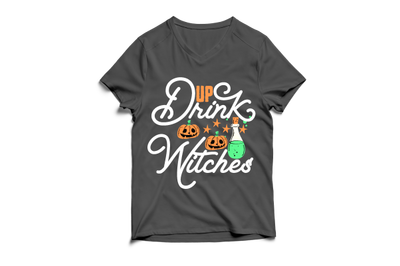 Drink Up Witches SVG Cut FIle , Drink Up Witches T-Shirt Design