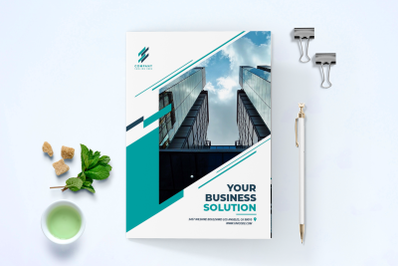 Bifold Business Brochure Template