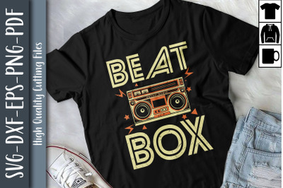 Funny Design Retro 80s 90s Beat Box