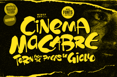 Cinema Macabre: Horror Fonts Torn from the Pages of Giallo