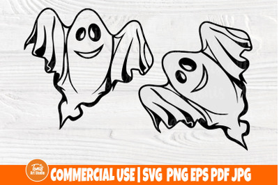 Cute Ghost SVG - Ghost Cut File - Funny Halloween Shirt - Spooky Svg -