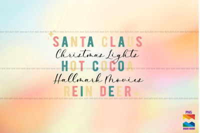 Santa Hot Cocoa Christmas Lights