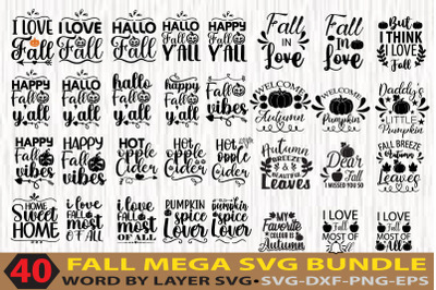 FALL MEGA SVG BUNDLE