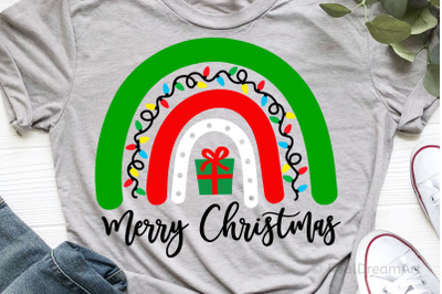 Christmas Rainbow SVG, DXF, PNG, EPS