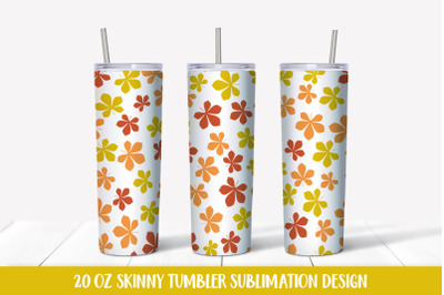 Fall Tumbler Sublimation Wrap. Chestnut Leaves Tumbler Wrap