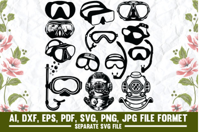 Diving Goggles, diving, diver, sea, scuba diving, scuba, snorkeling, w