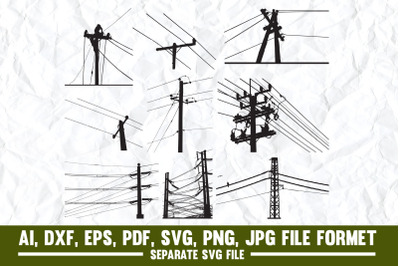 Electric pole, electric, electricity, pole, power, lineman, sky, elect