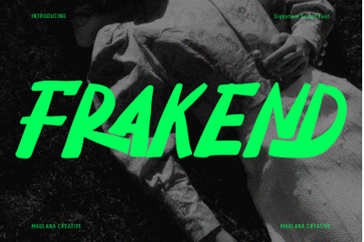 Frakend Handwritten Display Font