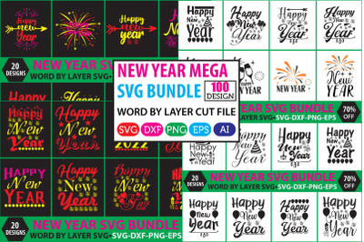 New Year Mega SVG Bundle