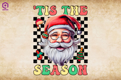 Tis The Season Retro Santa