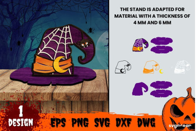 Witch Hat Multilayered Laser Cut Design | Svg Bundle | Glowforge