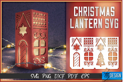 Christmas Lantern SVG | Paper Cut SVG | Christmas Design v.1