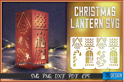 Christmas Lantern SVG | Paper Cut SVG | Christmas Design v.2