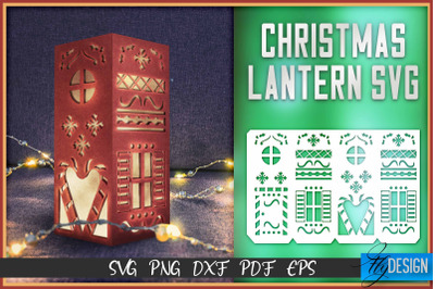 Christmas Lantern SVG | Paper Cut SVG | Christmas Design v.4