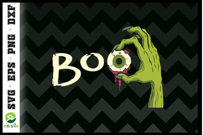 Halloween Boo Zombie hand