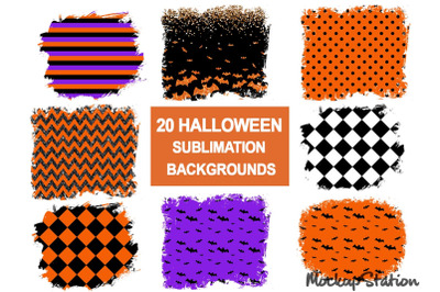 Halloween Sublimation Backgrounds Bundle| Halloween Backsplashes PNG