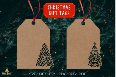 Christmas tree gift tags svg pupercut