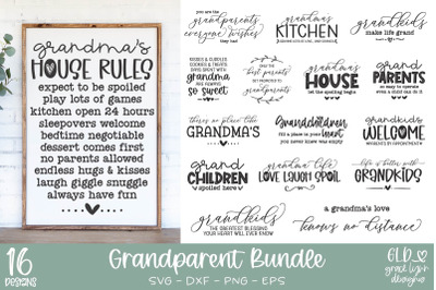 Grandparent Bundle | Grandma SVG Bundle | Grandparent SVGs