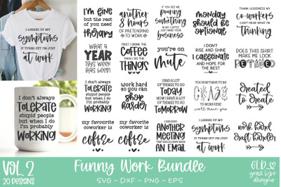 Funny Work SVG Bundle Vol. 2 | Office Humor SVG Quotes