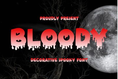 Bloody - Spooky Halloween Font