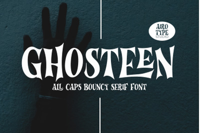 Ghosteen - All Caps Display Font