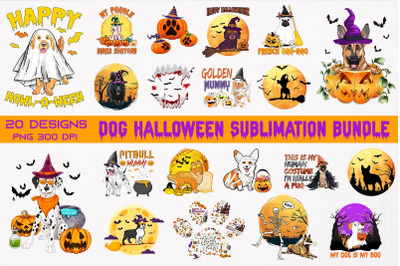 Dog Halloween Bundle-20 Designs-220906