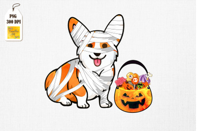 Corgi Mummy Dog Lover Gift For Halloween