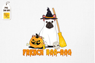 French Boo-Dog Funny Halloween