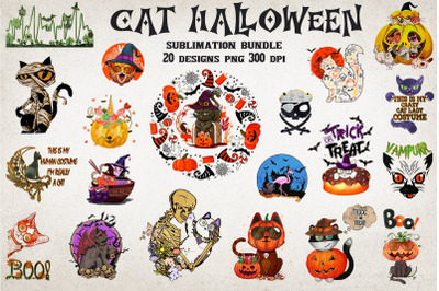 Halloween Cat Bundle-20 Designs-220921