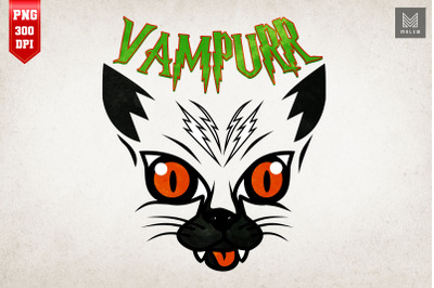 Vampurr Vampire Cat Funny Halloween