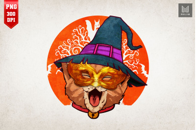 Cat Witch Hat Funny Halloween Gifts